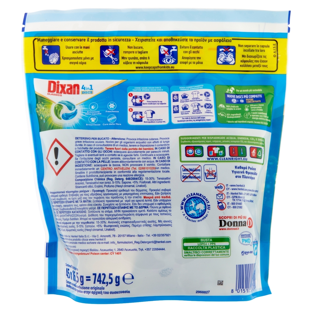 DIXAN Discs Classico 45pz (742,5g)
